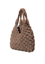 Vannifique Crystal-Studded Woven Handbag