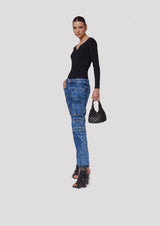 Vannifique Crystal-Studded Woven Handbag