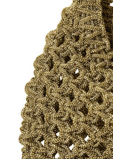 Vannifique Crystal-Studded Woven Handbag