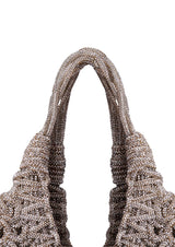Vannifique Crystal-Studded Woven Handbag