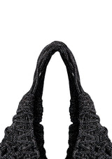 Vannifique Mini Crystal-Studded Woven Handbag