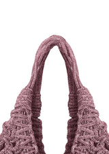 Vannifique Mini Crystal-Studded Woven Handbag