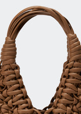 Vannifique Plain Woven Leather Handbag