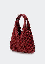 Vannifique Plain Woven Leather Handbag