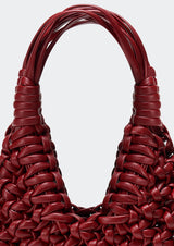 Vannifique Plain Woven Leather Handbag