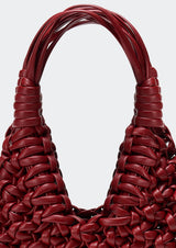 Vannifique Plain Woven Leather Handbag