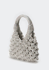 Vannifique Rock Crystal-Studded Woven Handbag