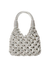 Vannifique Rock Crystal-Studded Woven Handbag