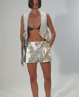 Moonbow Removable Belt Leather Shorts