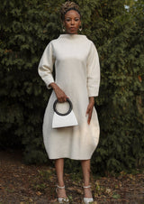 Aseela Crocodile-Print Top-Handle Leather Bag