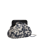 Constanza Floral Print Leather Clutch Bag