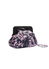 Constanza Floral Print Leather Clutch Bag