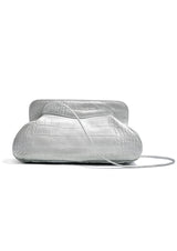 Constanza Mock-Crocodile Leather Clutch Bag