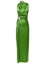 Eden Backless Silk Maxi Dress