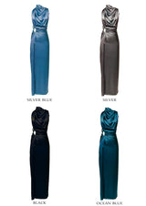 Eden Backless Silk Maxi Dress