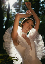 Fairy Wings Cotton Organza Bodysuit