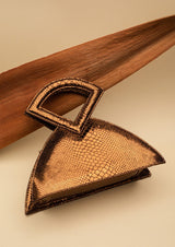 Farha Snake-Print Leather Handbag