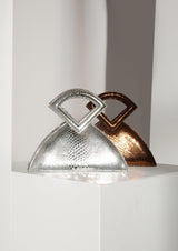 Farha Snake-Print Leather Handbag