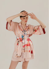 French Exit Satin Loungewear Set