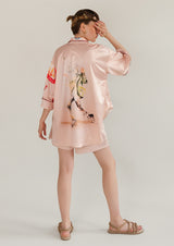 French Exit Satin Loungewear Set