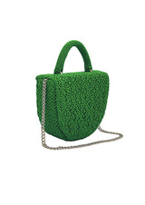 Gaira Handmade Macramé Suede Micro Bag