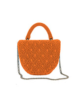 Gaira Handmade Macramé Suede Micro Bag