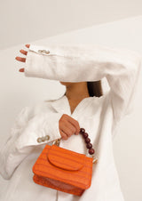 Horra Agate Top-Handle Faux-Leather Handbag