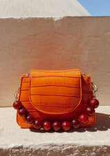 Horra Agate Top-Handle Faux-Leather Handbag