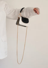 Horra Agate Top-Handle Leather Handbag