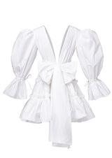 Hortensia Ruffled Open-Back Mini Dress