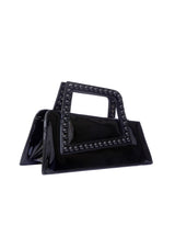 Jalila Asymmetric Rectangular Faux-Leather Handbag