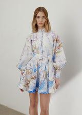 Jasmine Button-Down Silk Mini Dress