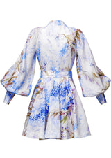 Jasmine Button-Down Silk Mini Dress