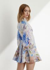 Jasmine Button-Down Silk Mini Dress