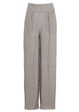 Nola High-Waisted Relaxed Silk Trousers