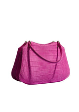 Olympia Top-Handle Suede Bag