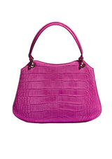 Olympia Top-Handle Suede Bag