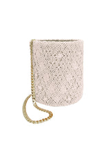 Palomino Handmade Macramé Suede Micro Bag