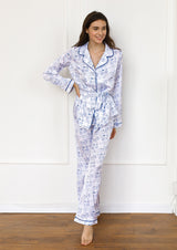 Porcelain Satin Loungewear Set