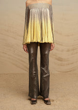 Sheer Lurex Tulle Bootcut Trousers