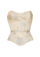 Sunlight Satin Boned Corset Top
