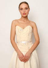 Sunlight Satin Boned Corset Top