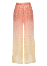 Terra Wide-Leg Sequin Trousers