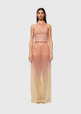Terra Wide-Leg Sequin Trousers