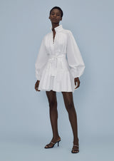 Tulip Buttoned Mini Dress