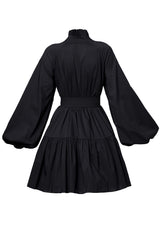 Tulip Buttoned Mini Dress