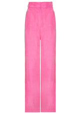 Wide-Leg Cupro Trousers