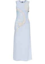 Asymmetric Cut-Out Lace Maxi Dress 