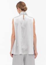 Calla High-Neck Silk Top