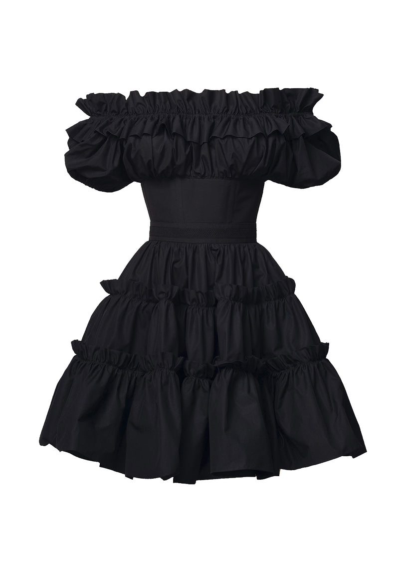 YVON - Coquelicots Corset Mini Dress MADAMVOYAGE YVON - Coquelicots Corset Mini Dress MADAMVOYAGE